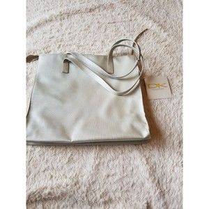 DONNA KARAN Cashmere Mist Women Zip Tote Travel Bag Purse Handbag Weekender New